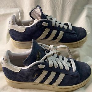 Adidas Originals Superstar Blue Suede Sneakers